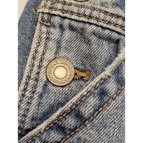 Baby Gap Denim Jean Shortalls Overall Shorts 12-18mo Summer Spring Beach - Picture 6 of 7